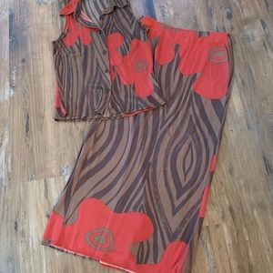 TREND by Les Copains  Skirt Set Outfit Made in Italy 42 6 Skirt Top